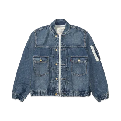 sacai x Levi's Men's Blouson Jacket "Blue"