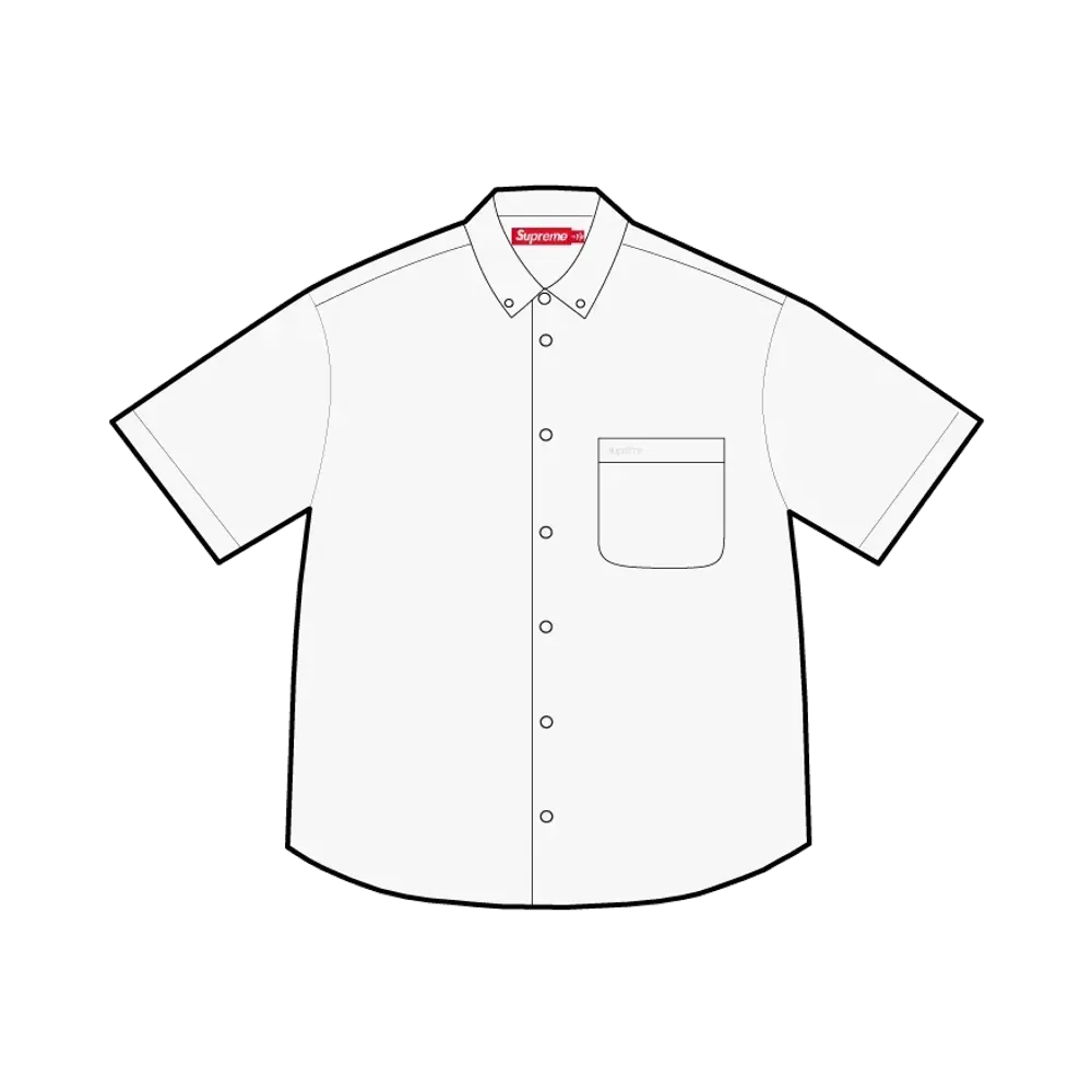 Supreme Loose Fit Oxford S/S Shirt (26SS) "White"