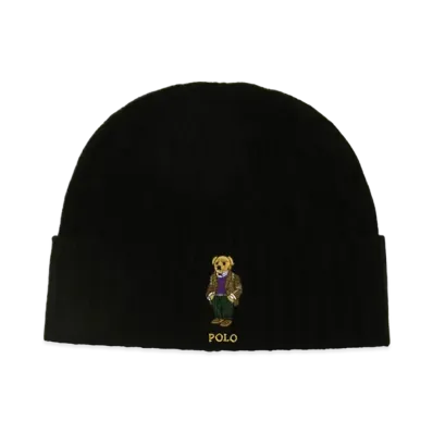Polo Ralph Lauren Classic Cable Heritage Bear Beanie "Black"