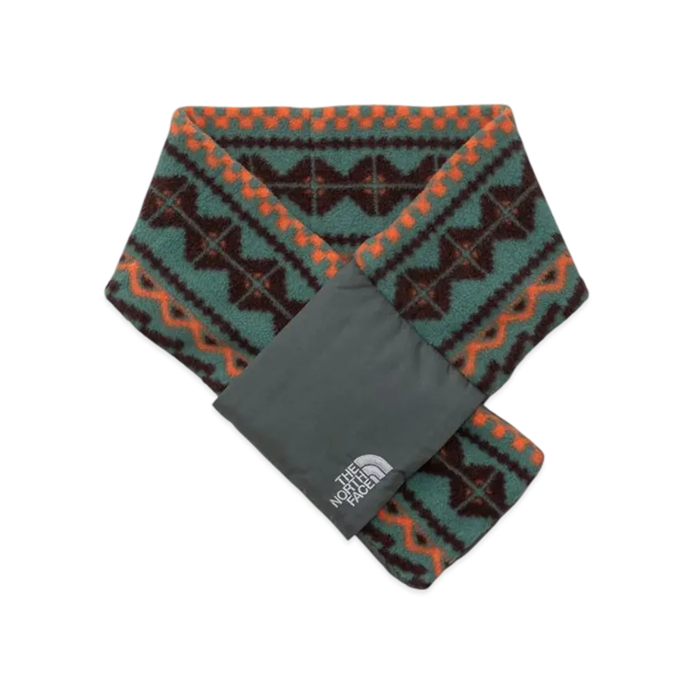 The North Face Kids Camp-bell 200 Micro Fleece Scarf "Geometric Green"