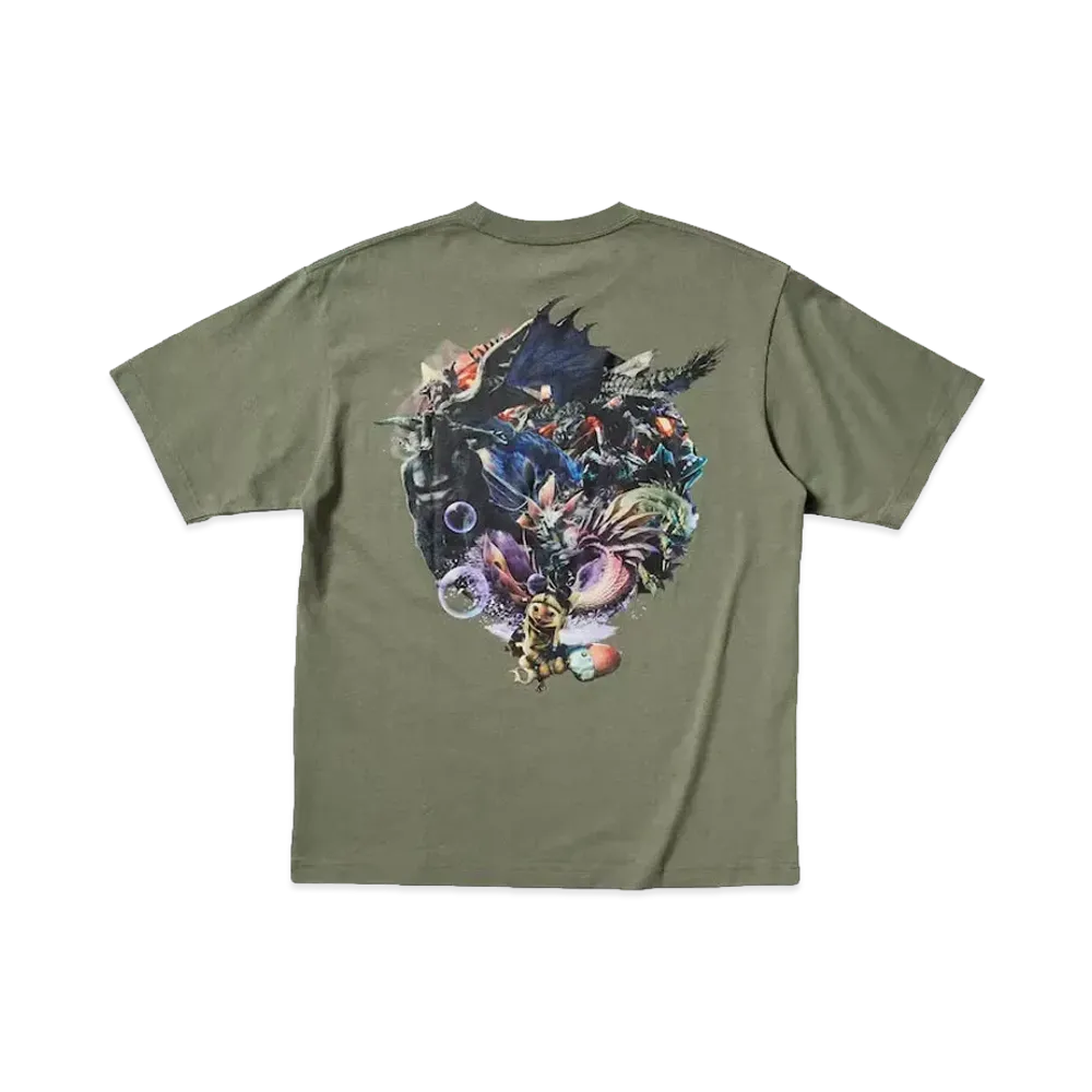 Uniqlo UT x Kosuke Kawamura x CAPCOM 40th Graphic T-Shirt Monster Hunter "Olive"