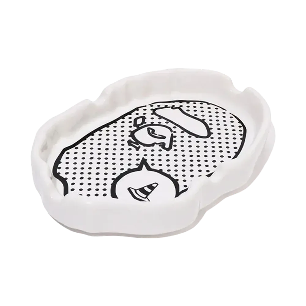 A BATHING APE x JOSHUA VIDES Ape Head Ashtray "White"
