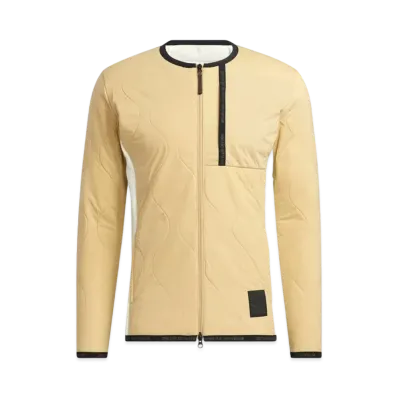 ADIDAS FABRICK MIX CREWNECK LONG SLEEVE FULL ZIP JACKET "Beige Tone"