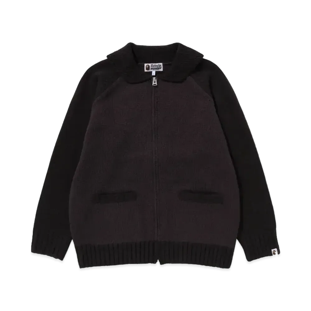 A BATHING APE x October's Very Own OVO Cowichan Sweater "Gray"