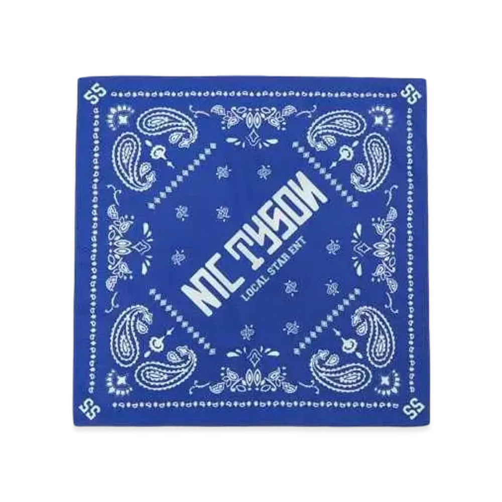 MC TYSON 【THE MESSAGE 5】 TOUR FINAL Original Bandana "BLUE"