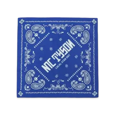 MC TYSON 【THE MESSAGE 5】 TOUR FINAL Original Bandana "BLUE"