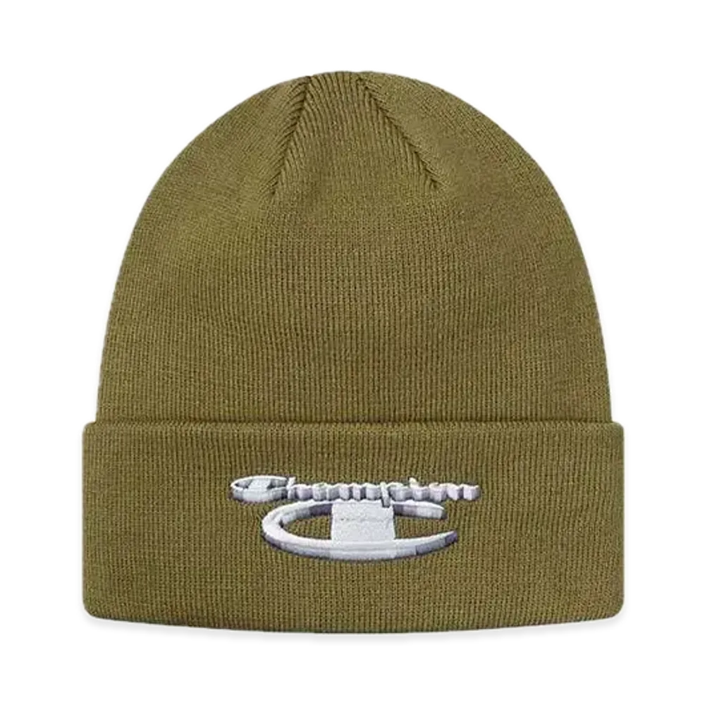 Supreme x Champion 3D Metallic Beanie "Olive"