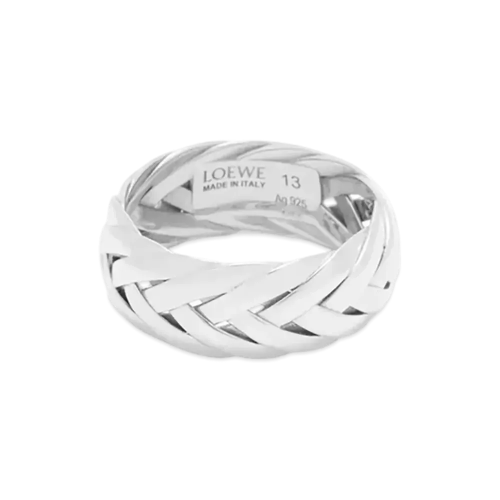 LOEWE Braided Ring "Silver"