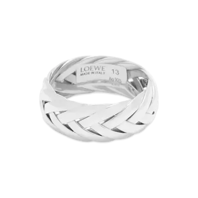 LOEWE Braided Ring "Silver"