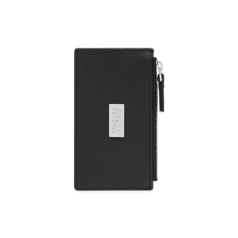 MM6 Maison Margiela Leather Card Holder "Black"