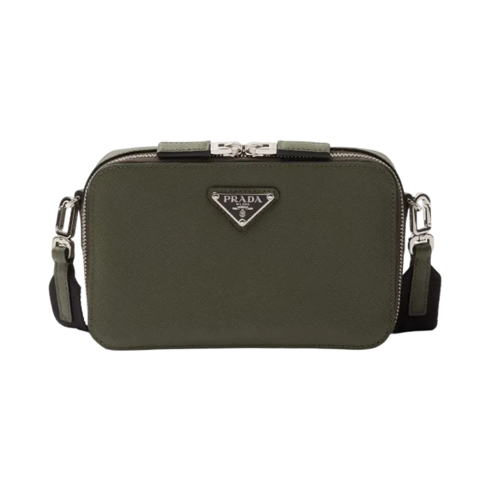 PRADA Brique Saffiano Leather Bag "Green"