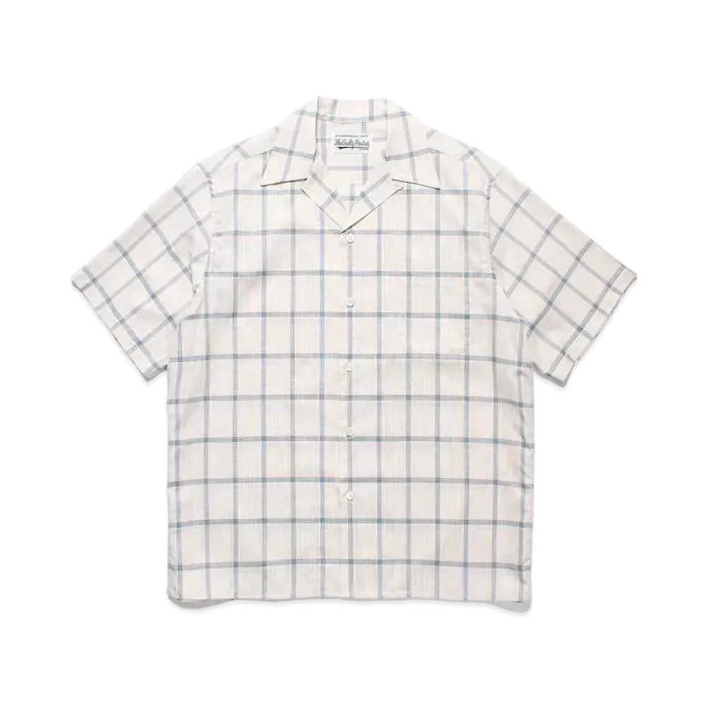 WACKO MARIA Open Collar Shirt Vintage Fabric "Beige"
