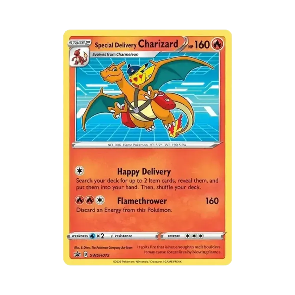 Special Delivery Charizard P [SWSH075](Sword & Shield "2022 Pokemon Center UK Special Promo")