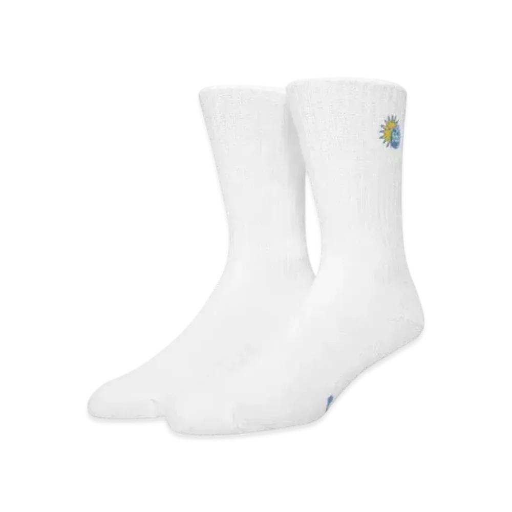 HUF Total Eclipse Socks "White"