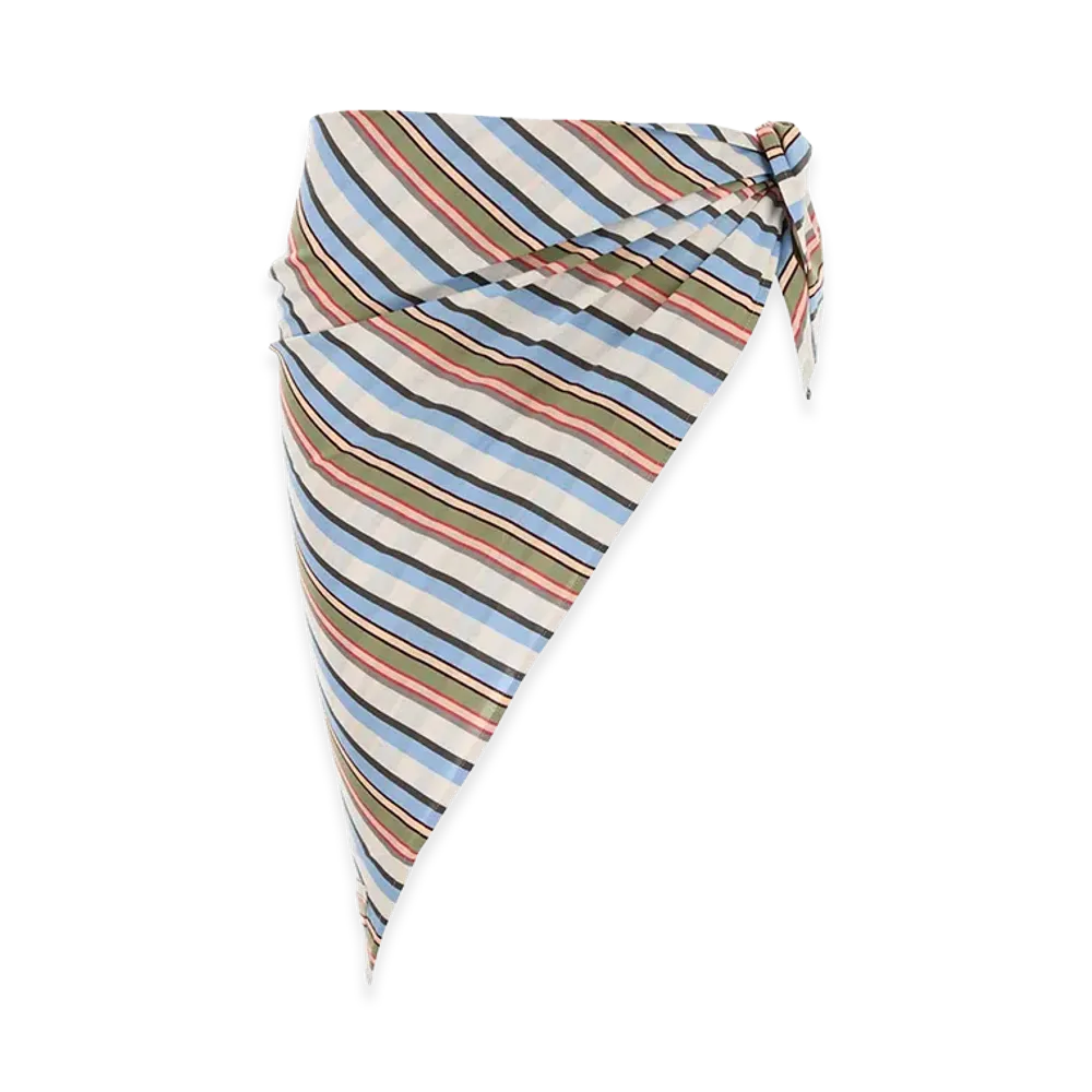 PRADA Women's Embroidered Cotton Sarong "Multicolor"