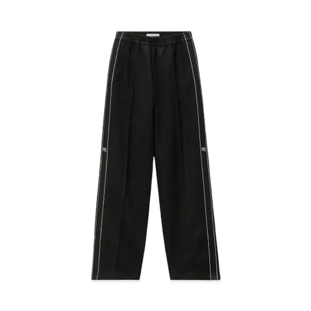Alexander Wang Logo Pique Track Pants "Black"