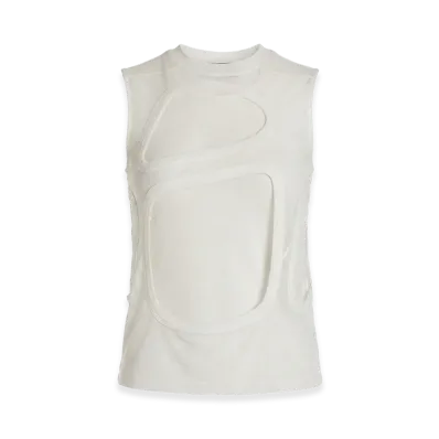 Rick Owens DRKSHDW Women's Top Cut Out "White"