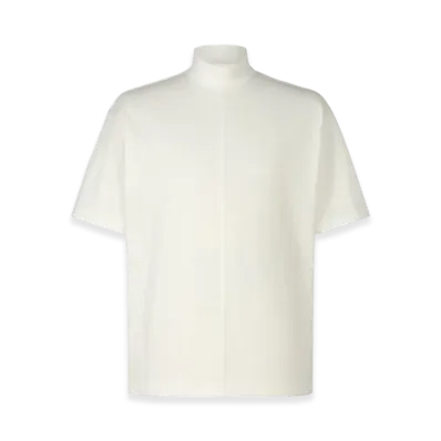 HOMME PLISSE ISSEY MIYAKE High Neck T-Shirt "White"