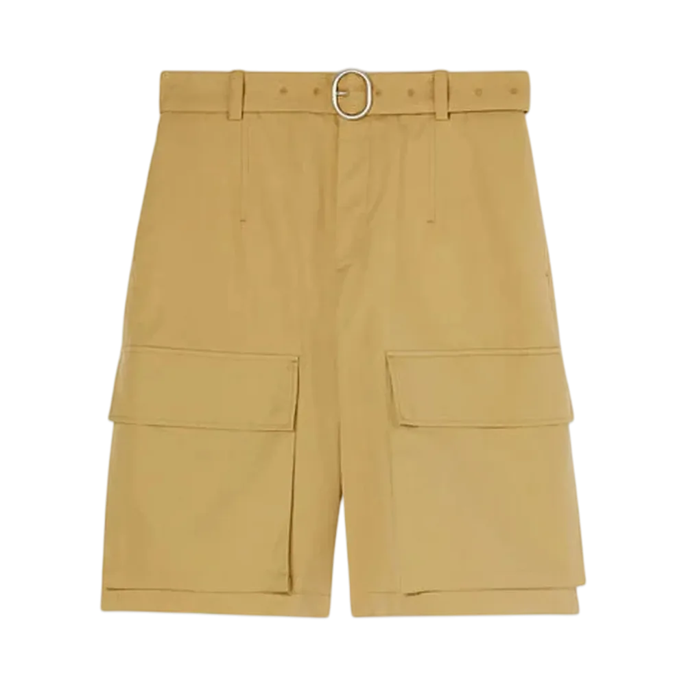 Jil Sander Men's Belted Shorts "Cereal"