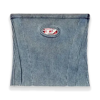 Diesel M-Clarksvillex-C Rib-Knit Tube Top With Oval D "Dark Blue"