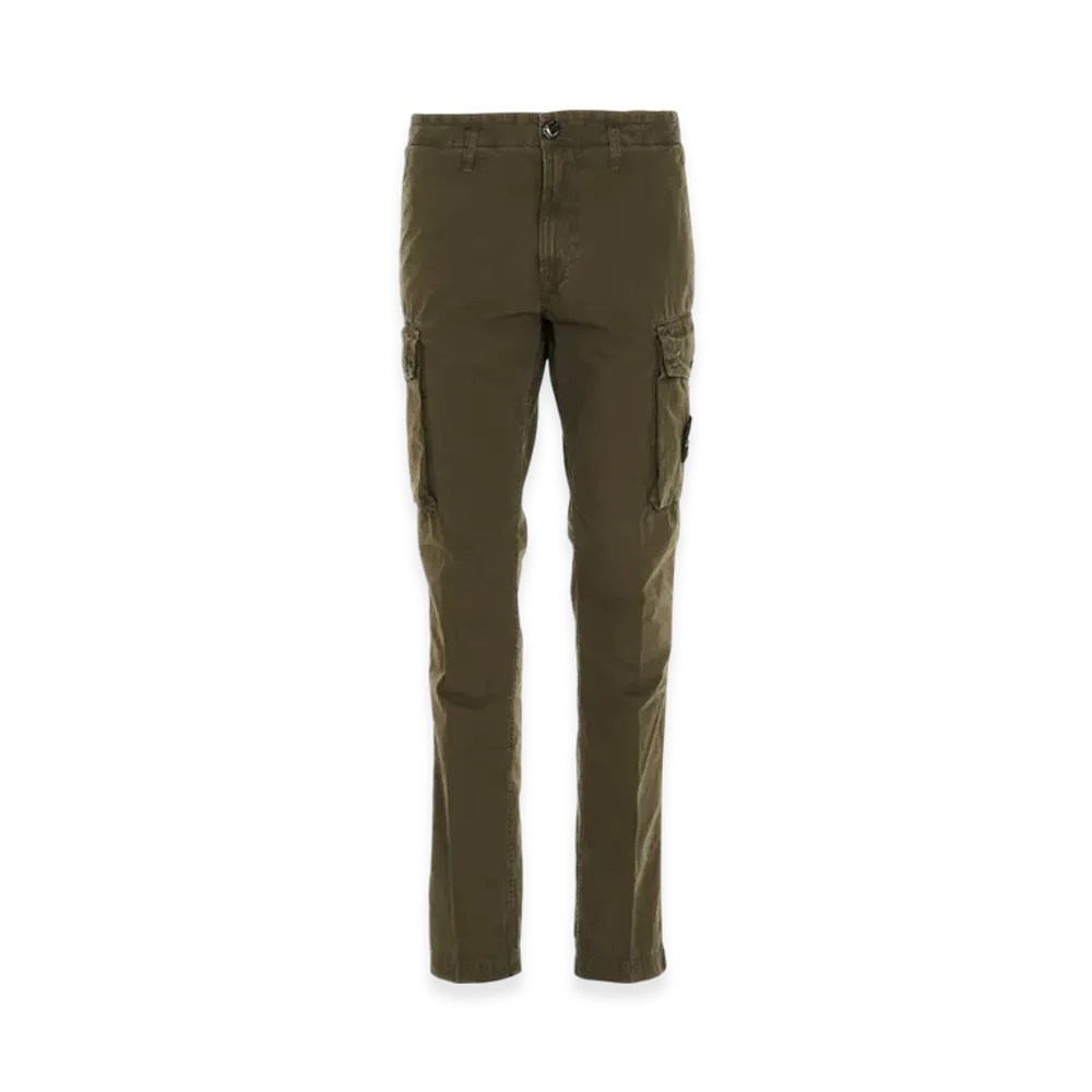 Stone Island 318WA Old Dye Treatment Cargo Pants - 21SS "Olive Green"