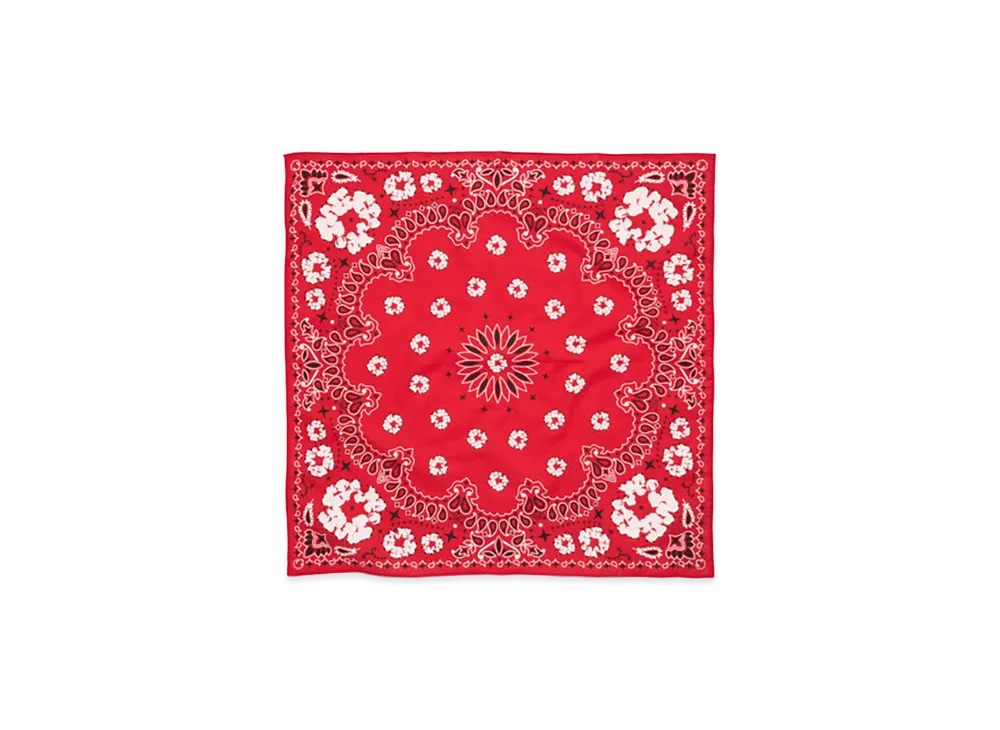 DENIM TEARS Cotton Wreath Paisley Bandana "Red"