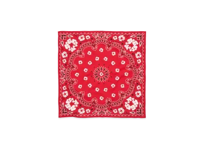 DENIM TEARS Cotton Wreath Paisley Bandana "Red"