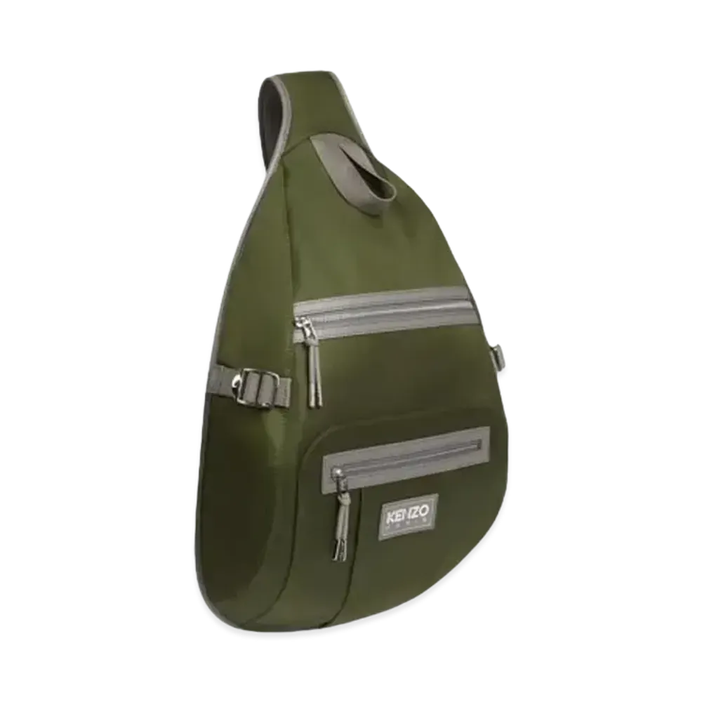 KENZO 'Discover' One Shoulder Backpack "Dark Khaki"