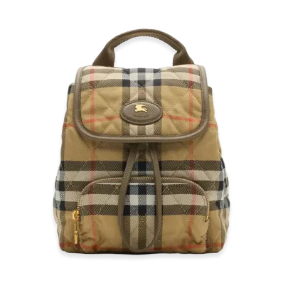 Burberry Women's Mini Horseshoe Backpack "Sand Beige"