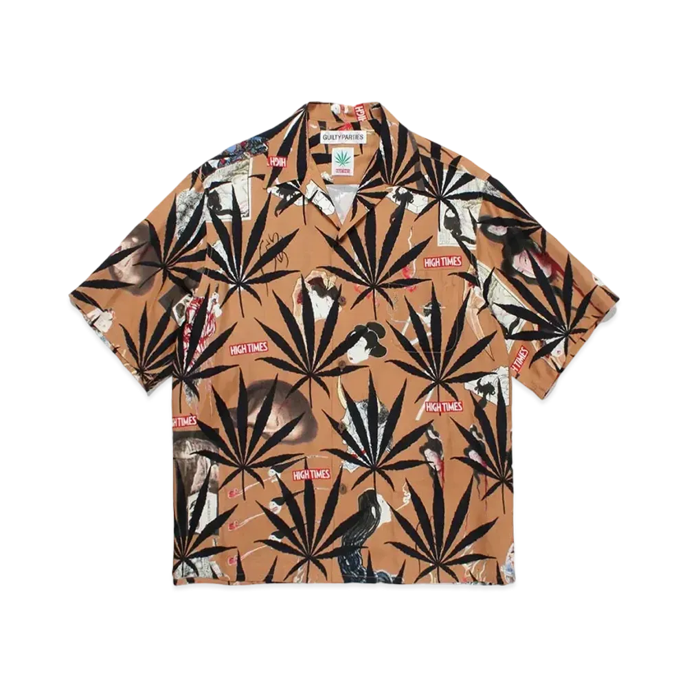WACKO MARIA High Times / Hawaiian Shirt "Brown"