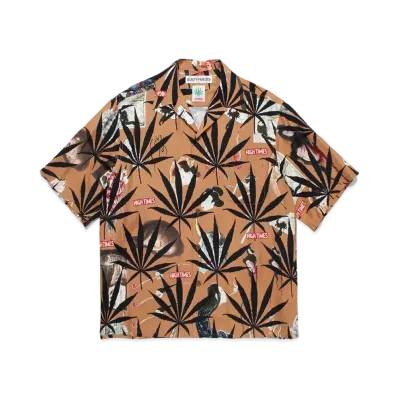 WACKO MARIA High Times / Hawaiian Shirt "Brown"