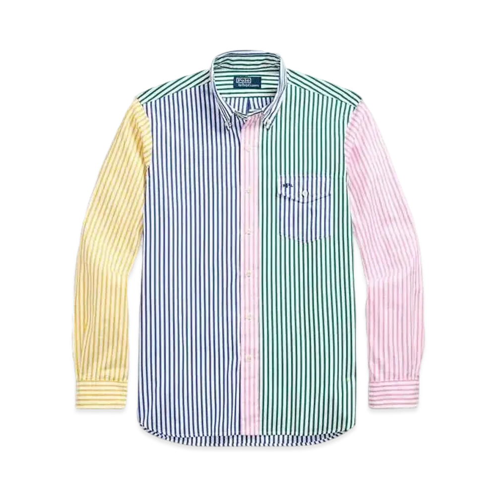 Polo Ralph Lauren Classic Fit Striped Poplin Fan Shirt "Multi"