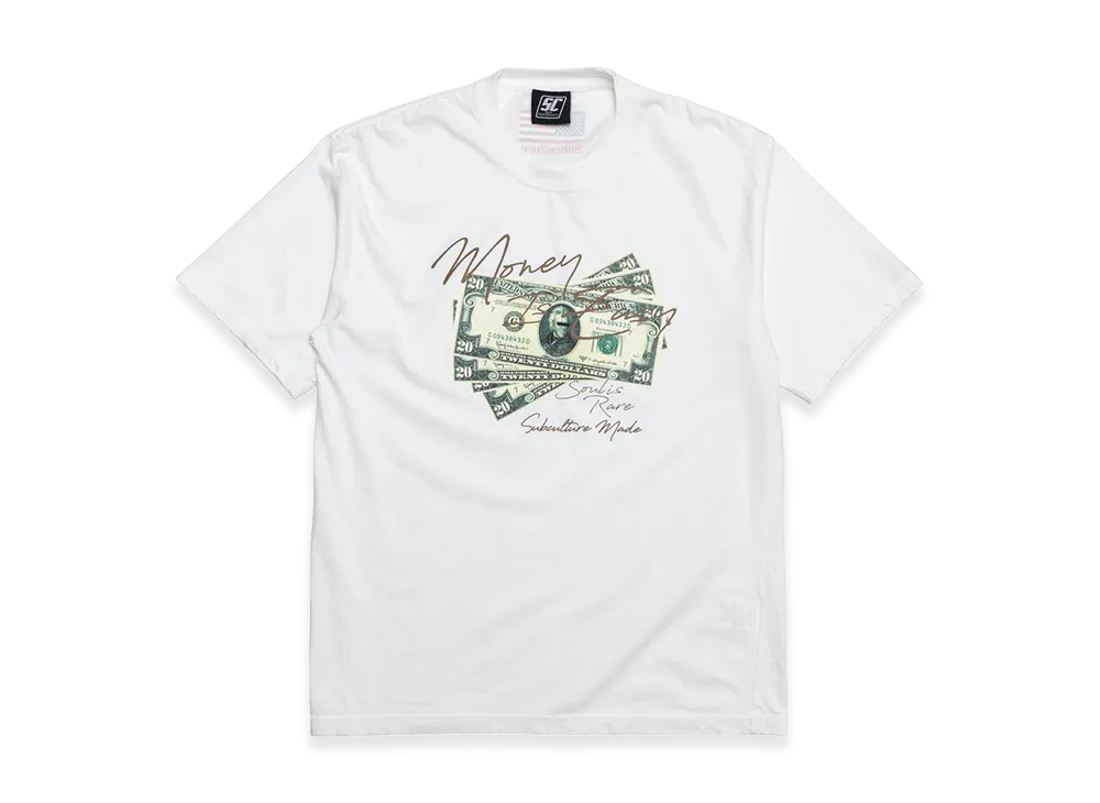 SubCulture SC Aged Face Body Money Is Easy Soul Is Rare T-Shirt "White"