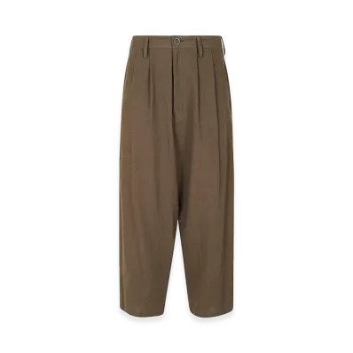 Yohji Yamamoto Women's Casual Trousers "Light Brown"