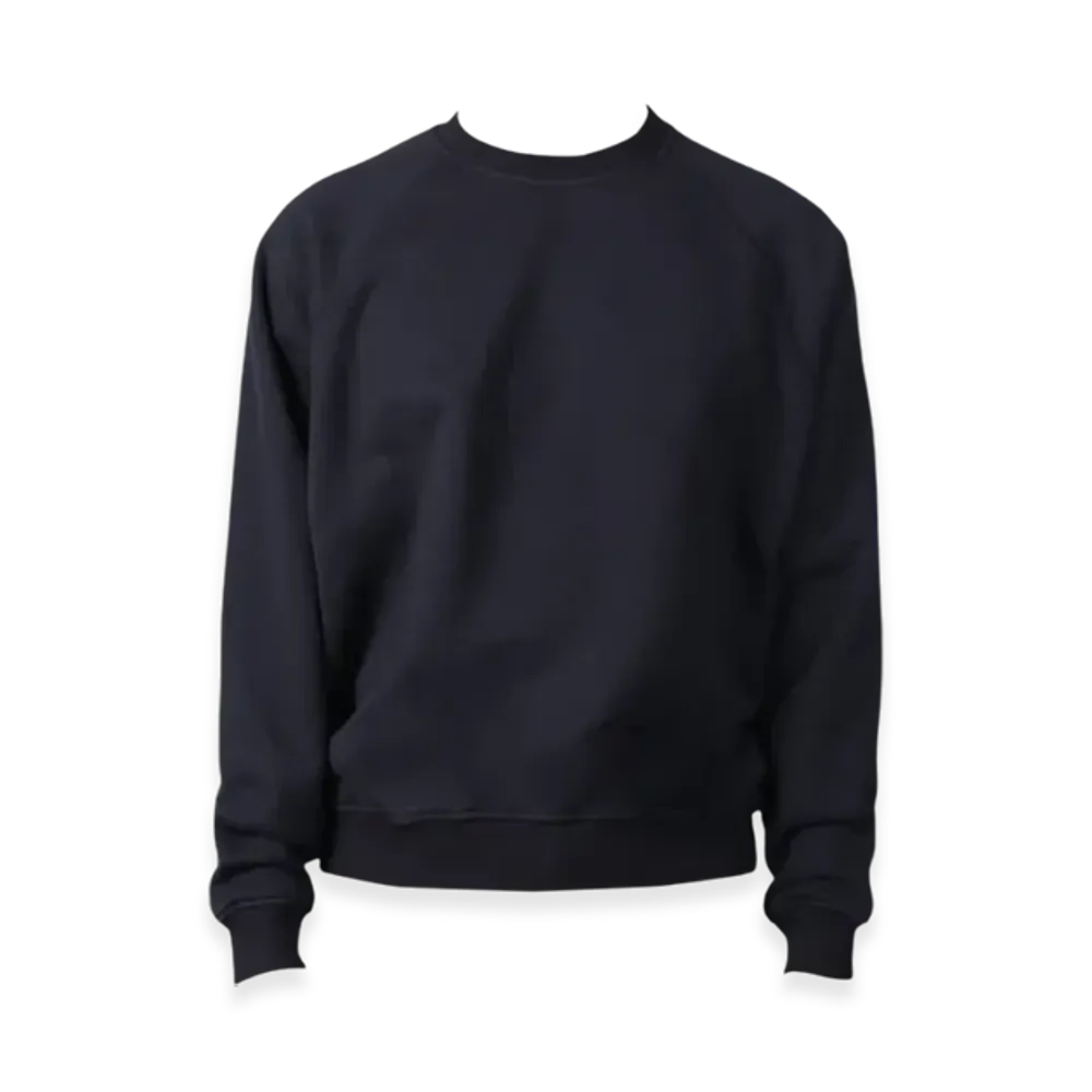 AURALEE Smooth Soft Sweat "Ink Black"