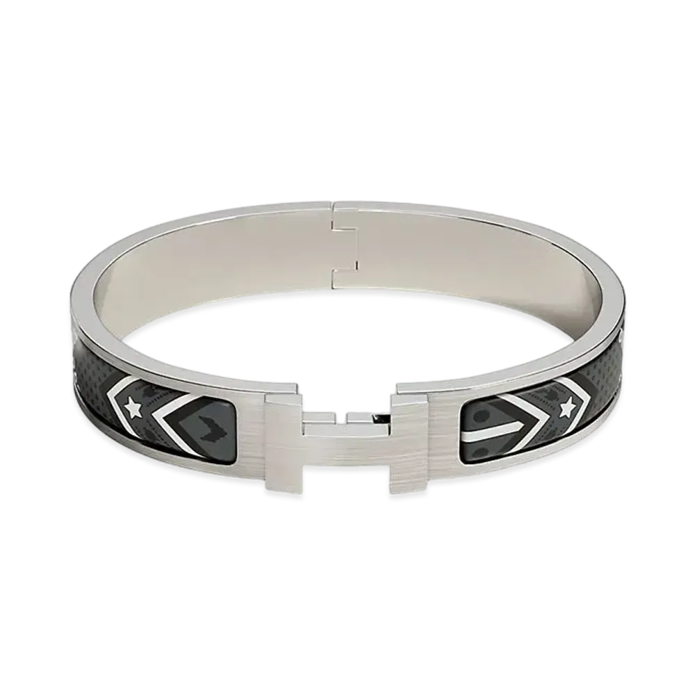 Hermes Clic HH Bandana Bracelet "Grand Classique/Palladium"