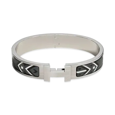 Hermes Clic HH Bandana Bracelet "Grand Classique/Palladium"