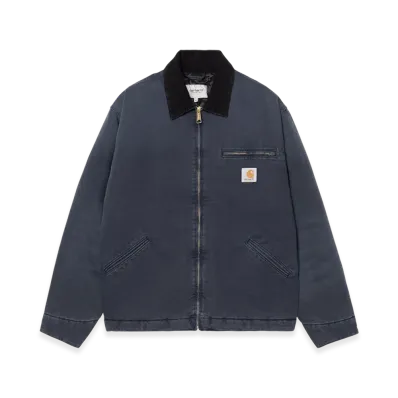 Carhartt WIP OG Detroit Jacket "Dark Navy/Black(Stone Canvas)"