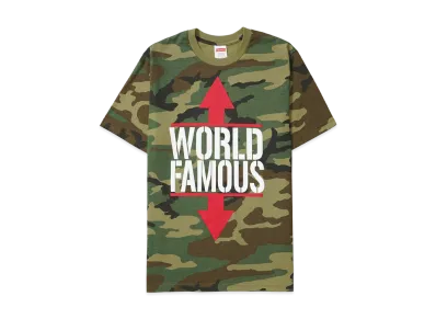 Supreme World Famous Tee "Woodland Camo"