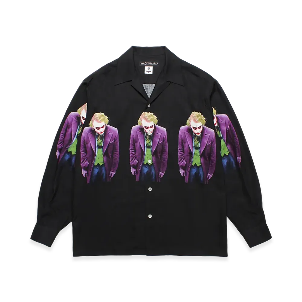WACKO MARIA x The Dark Knight Trilogy S/S Hawaiian Shirt "Black"