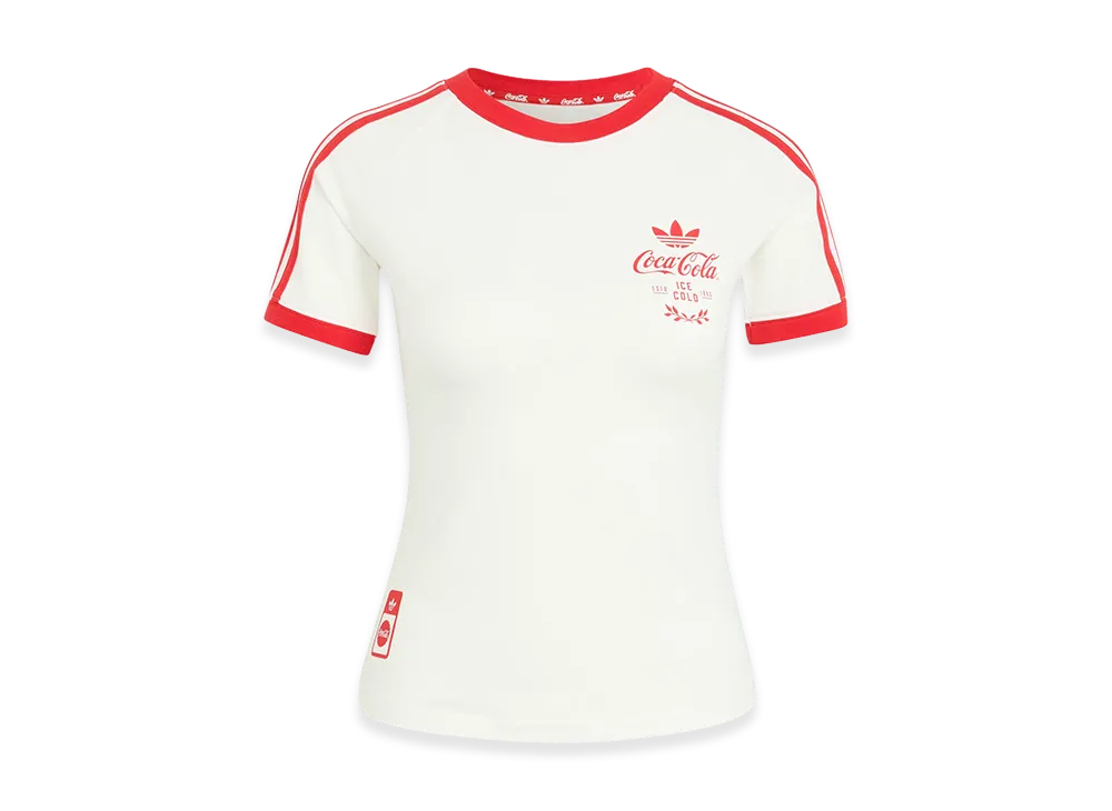 adidas x Coca-Cola Women's 3 Stripes Tee "Core White"
