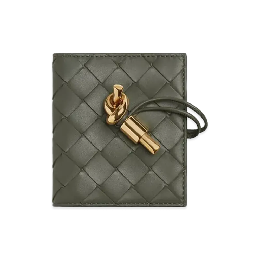 Bottega Veneta Andiamo Flap Card Case "Pickle"