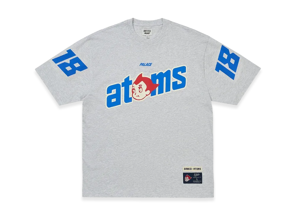 PALACE x SANKEI ATOMS T-Shirt "Grey Marl"
