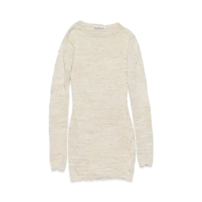 Acne Studios Crew Neck Knit Top "Off White"