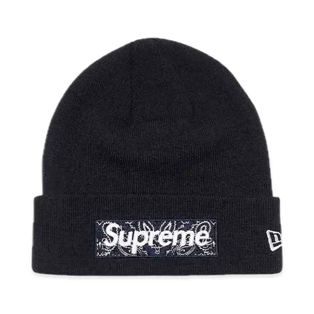 Supreme New Era Box Logo Beanie "Navy"
