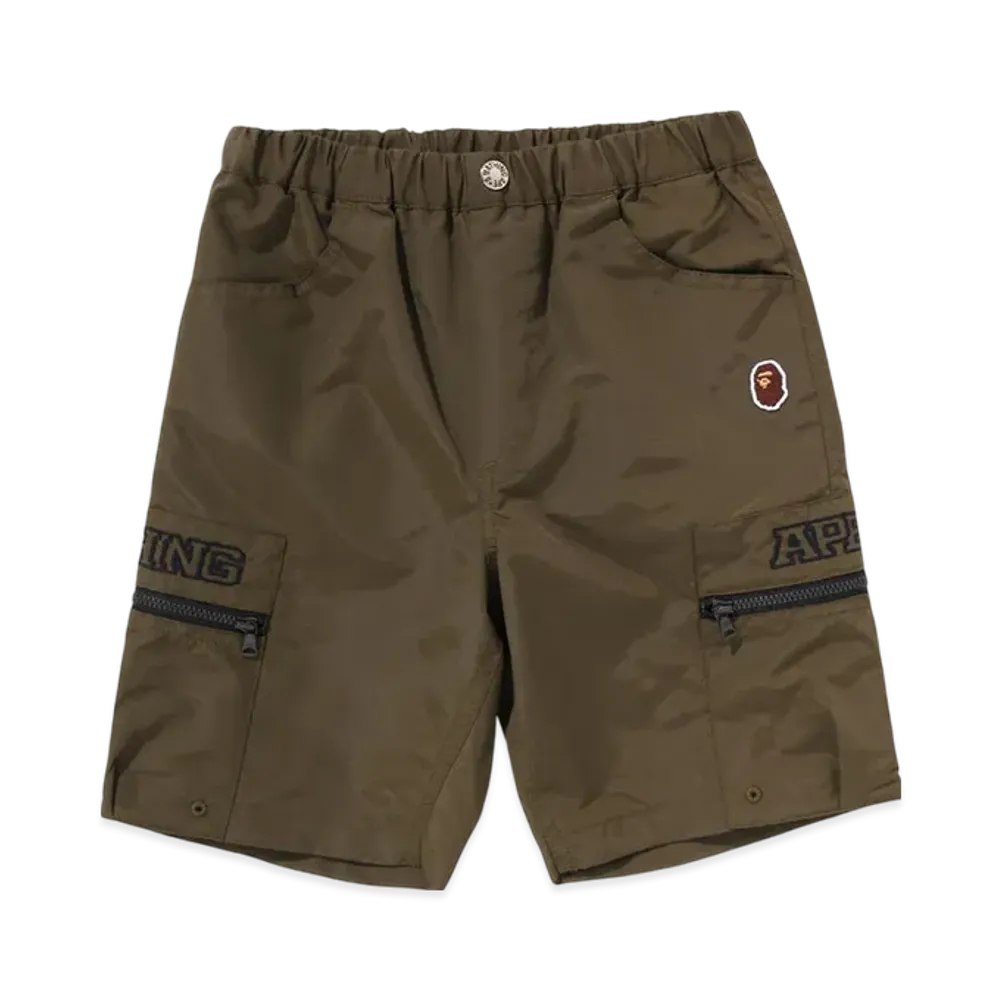 A BATHING APE Bape Nylon Shorts "Olivedrab"