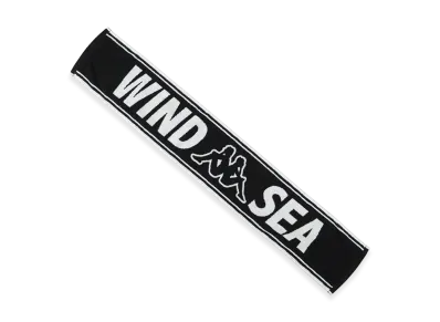 WIND AND SEA x KAPPA Towel Muffler "Black"