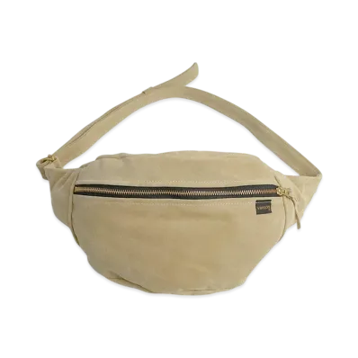 VANSON Leather Pouch Large Fanny Pack "Tan Suede"