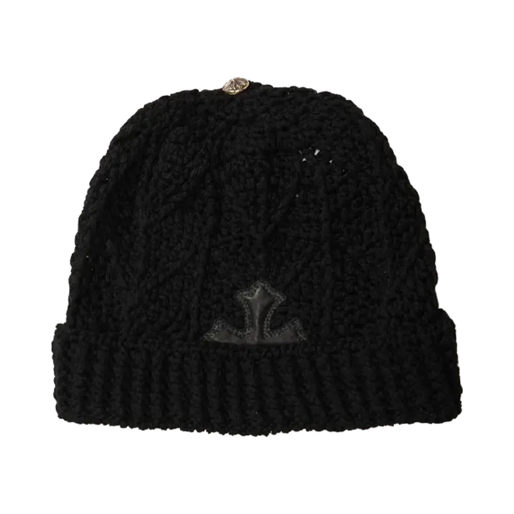 Chrome Hearts Cross Patch Beanie "BLACK"