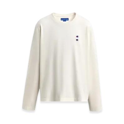 ZARA x CHAMPION Long Sleeve T-Shirt with Patch "Off White"